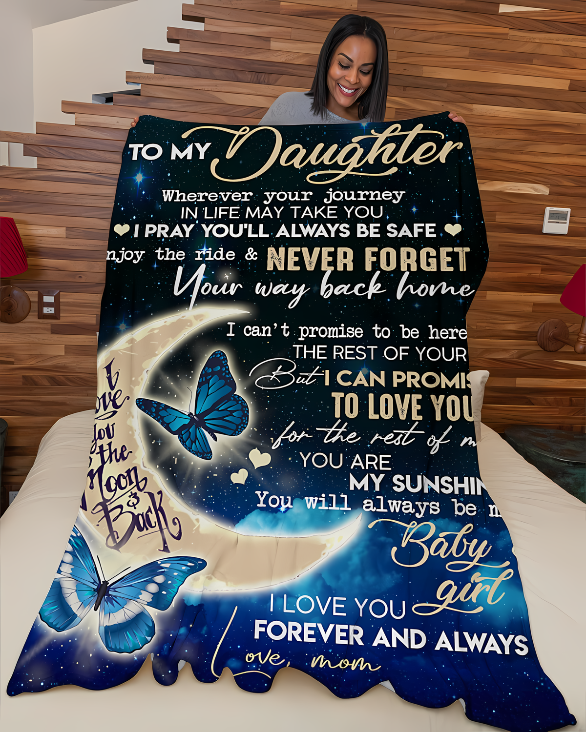 Special Gift For Your Daughter Blanket - From Mom (SKUB06-81)