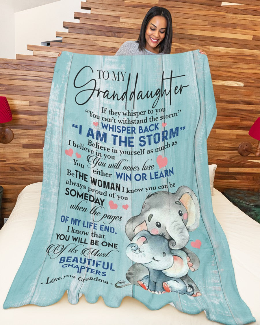 Special Gift For Your Granddaughter Blanket - From Grandma