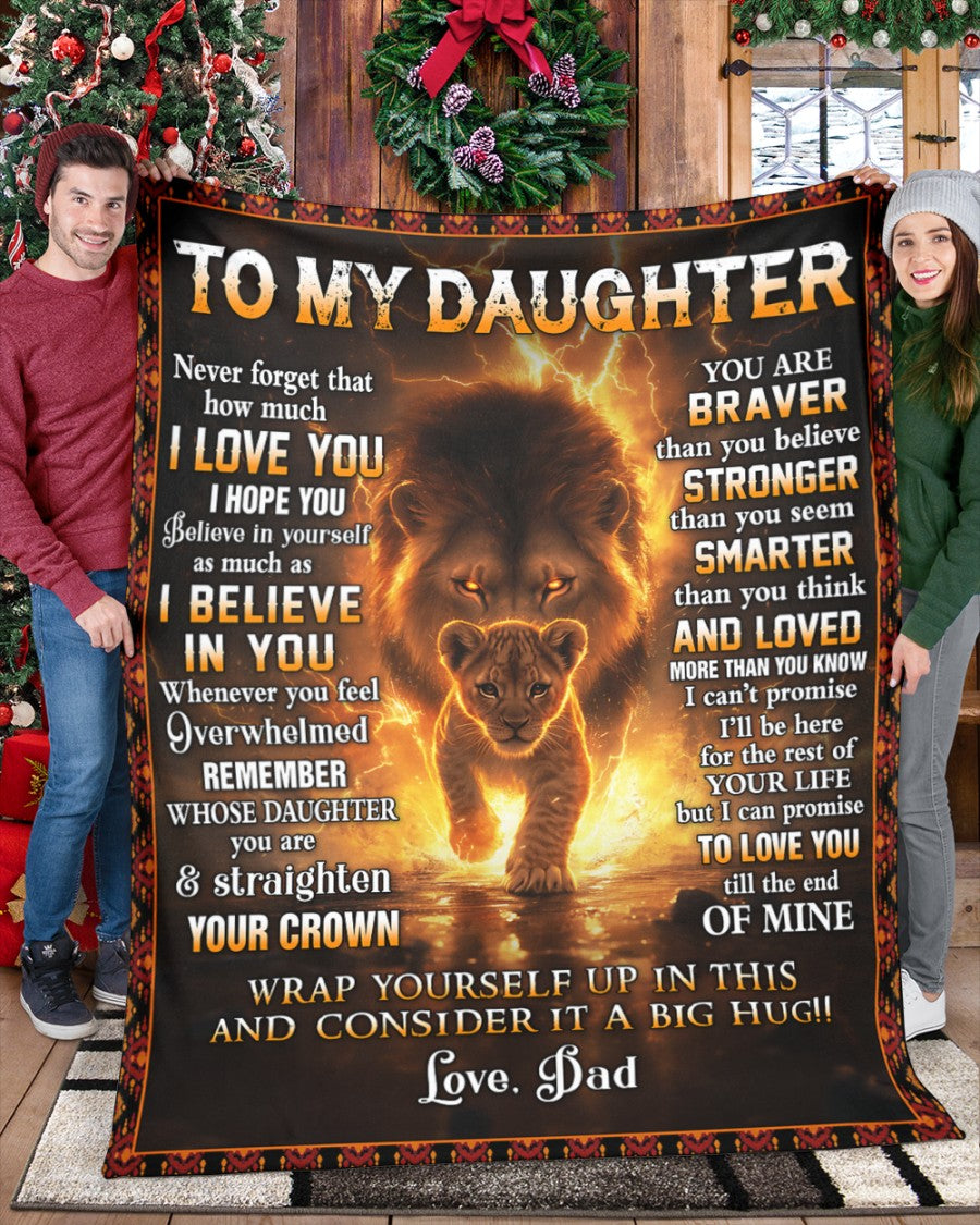 Special Gift For Your Daughter Blanket - From Dad (SKUB06-106)