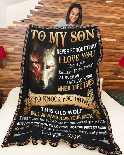 Special Gift For Your Son Blanket - From Mom (SKUB06-108)