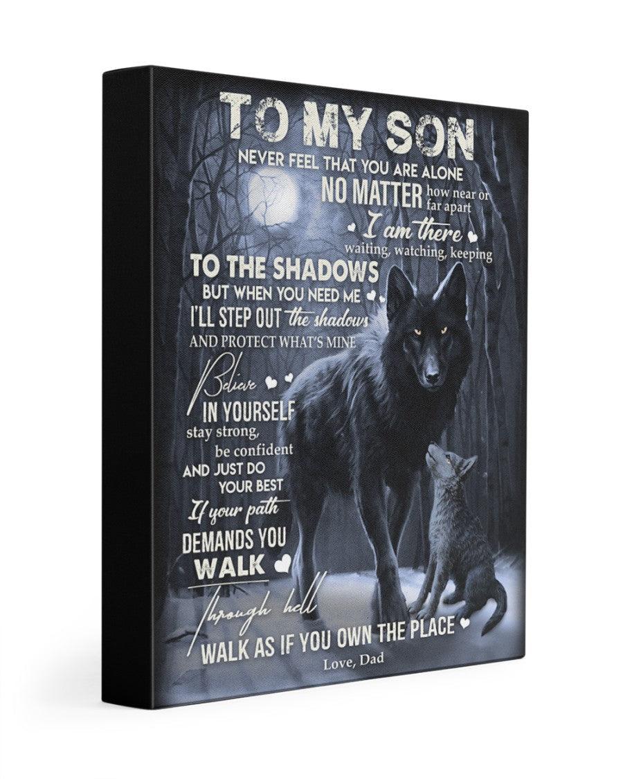 To My Son From Dad Canvas