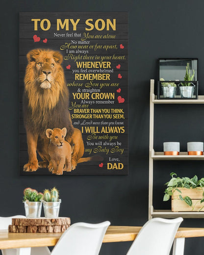 To My Son From Dad Canvas