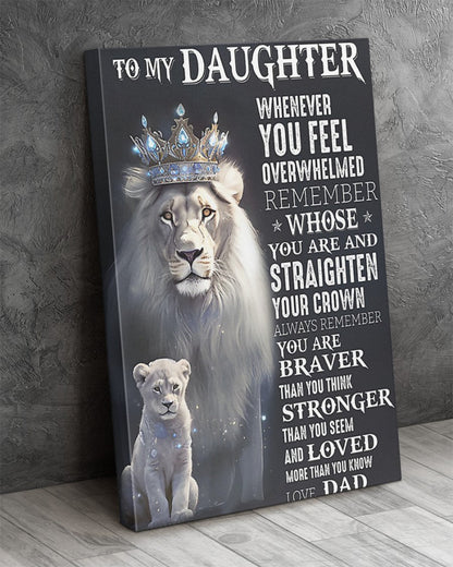 To My Son From Dad Canvas
