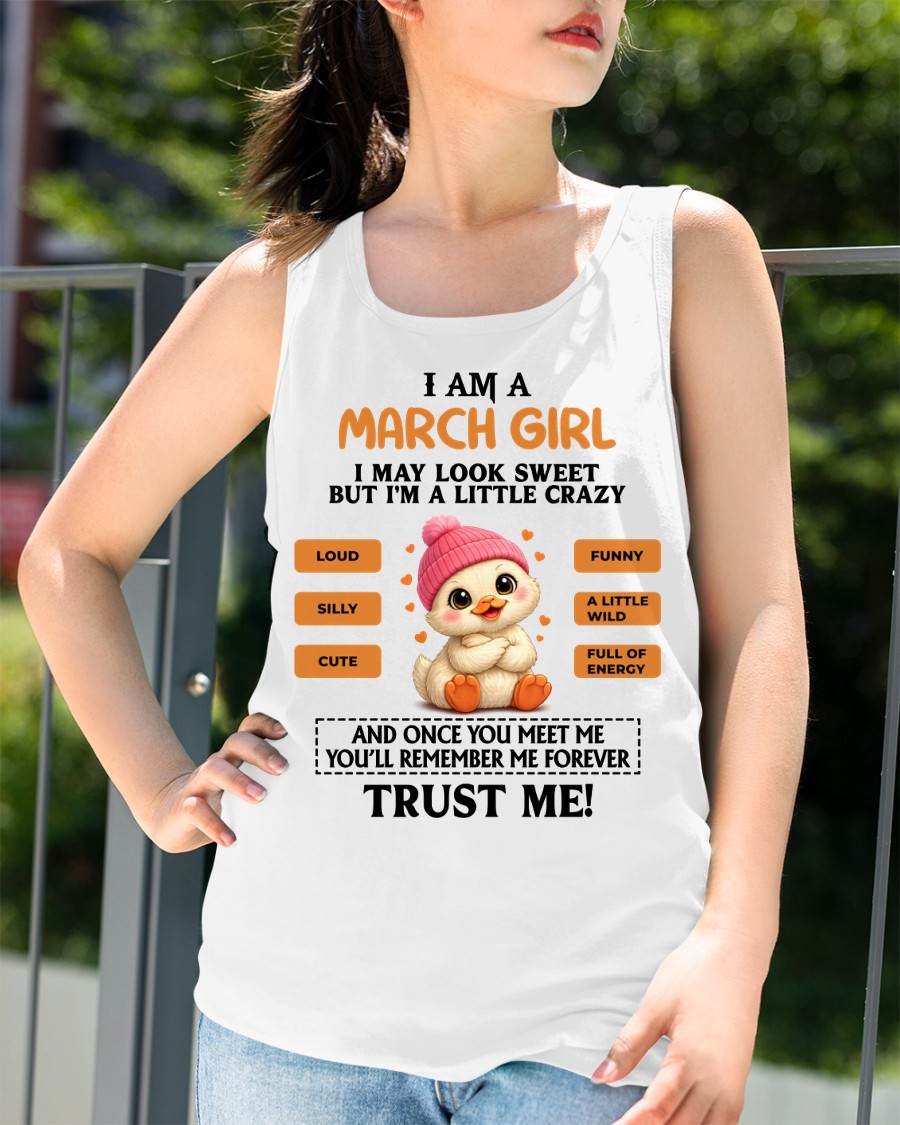 MARCH GIRL - SWEET, LOUD, AND A LITTLE WILD, FULL OF LIFE AND ENERGY - FOR WOMEN - TLEE03 (SKU2603-200-03)