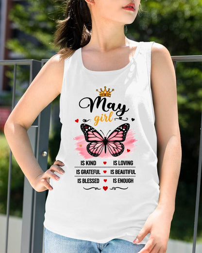 MAY GIRL BUTTERFLY SHIRT - FOR WOMEN - TLEE05 (SKU2608-593-05)