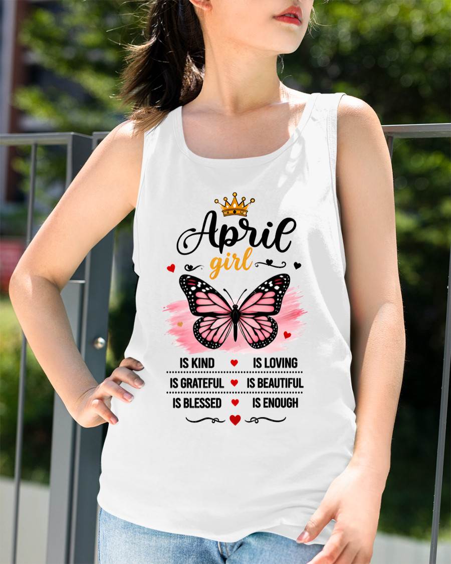 APRIL GIRL BUTTERFLY SHIRT - FOR WOMEN - TLEE04 (SKU2608-593-04)