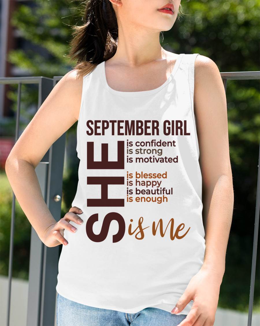 SEPTEMBER BORN GIRL – CONFIDENT & STRONG - FOR WOMEN - TLEE09 (SKU2605-04-09)