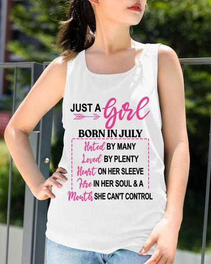 BORN IN JULY – A GIRL WITH ATTITUDE, HEART, AND A MOUTH SHE CAN’T CONTROL - FOR WOMEN - TLEE07 (SKU2603-363-07)