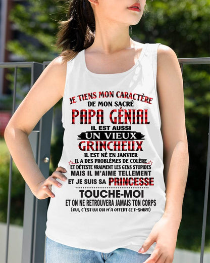 JANVIER / FILLE À PAPA GÂTÉE ET FIÈRE - CADEAU DE PAPA - TLEE01 (SKU2605-355-01)