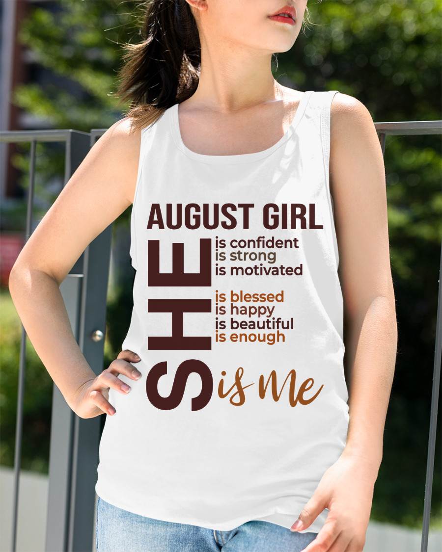 AUGUST BORN GIRL – CONFIDENT & STRONG - FOR WOMEN - TLEE08 (SKU2605-04-08)