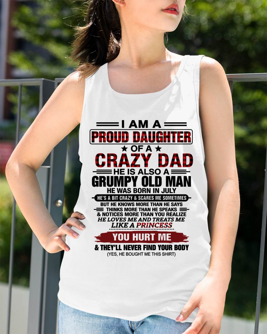 JULY - BEST DAD BEST DAUGHTER SHIRT - FROM DAD - TLEE07 (SKU2608-27-07)