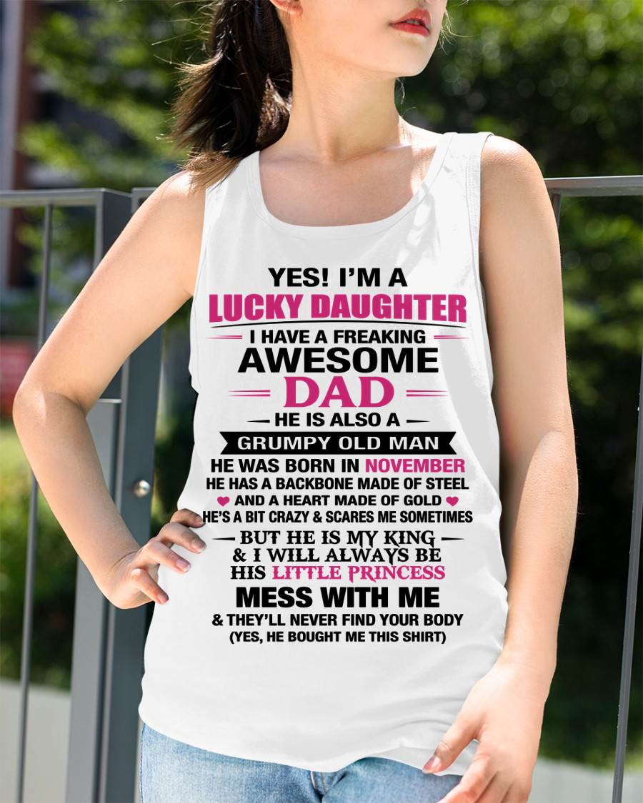 NOVEMBER - A LUCKY DAUGHTER – DADDY’S LITTLE PRINCESS - FROM DAD - TLEE11 (SKU2604-16-11)