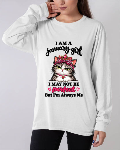 JANUARY GIRL CAT SHIRT – ALWAYS ME - FOR WOMEN - TLEE01 (SKU2610-100-01)