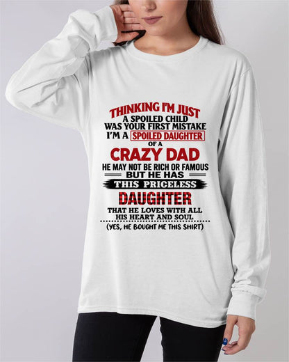 SPOILED DAUGHTER OF A CRAZY DAD - FROM DAD - TLEE00 (SKU2610-884-00)