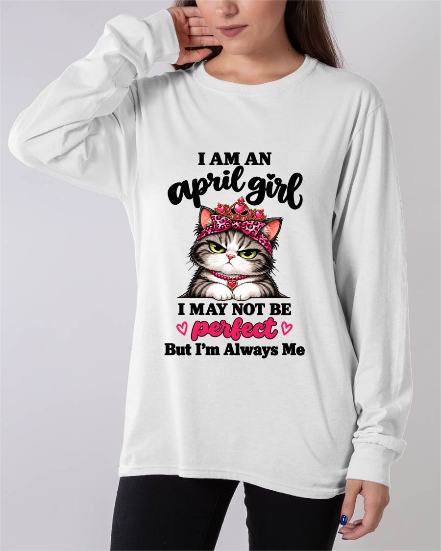 APRIL GIRL CAT SHIRT – ALWAYS ME - FOR WOMEN - TLEE04 (SKU2610-100-04)