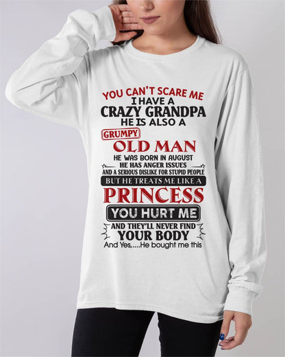 AUGUST - YOU CAN'T SCARE ME I HAVE A CRAZY GRANDPA HE IS ALSO A GRUMPY OLD MAN - FROM GRANDPA - TLEE08 (SKU09-143-08)