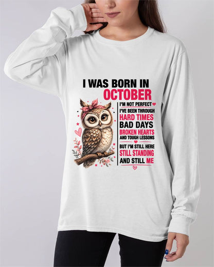 BORN IN OCTOBER – STILL HERE, STILL STANDING - FOR WOMEN - TLEE10 (SKU2605-152-10)