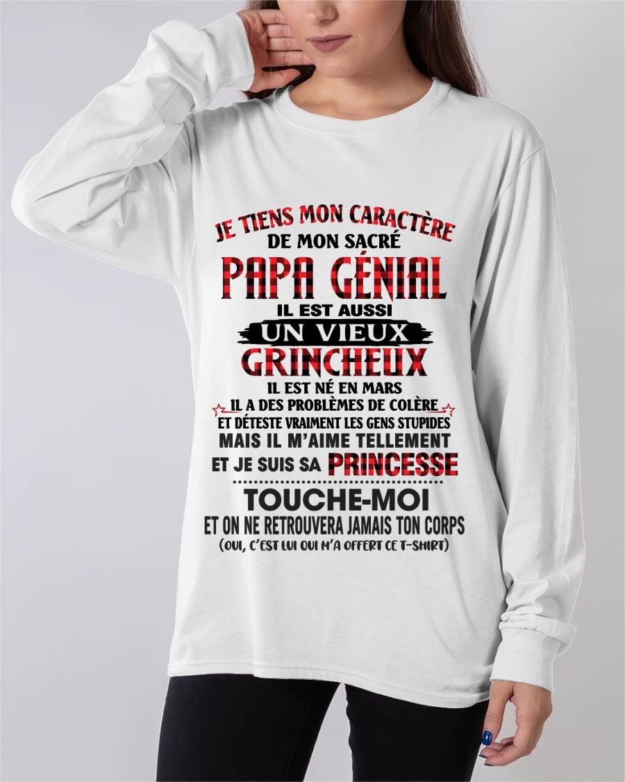 MARS / FILLE À PAPA GÂTÉE ET FIÈRE - CADEAU DE PAPA - TLEE03 (SKU2605-355-03)