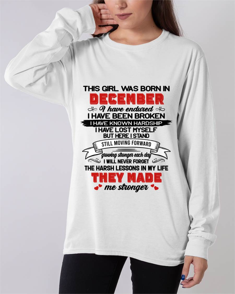 DECEMBER - EVERY HARD LESSON MADE ME STRONGER - FOR WOMEN - TLEE12 (SKU2602-22-12)