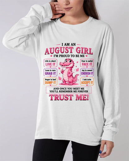 AUGUST GIRL CUTE ALLIGATOR TEE - FOR WOMEN - TLEE08 (SKU2607-236-08)