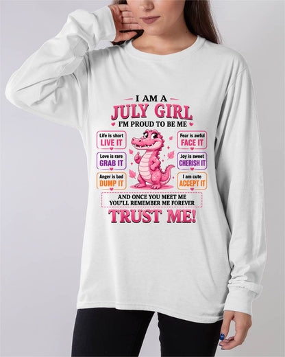 JULY GIRL CUTE ALLIGATOR TEE - FOR WOMEN - TLEE07 (SKU2607-236-07)