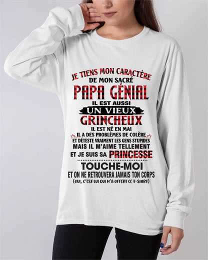 MAI / FILLE À PAPA GÂTÉE ET FIÈRE - CADEAU DE PAPA - TLEE05 (SKU2605-355-05)