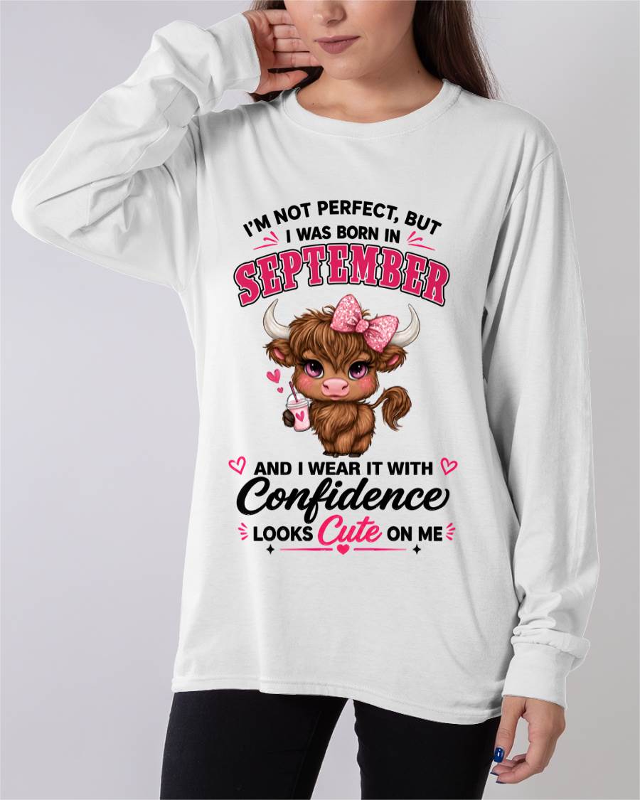 SEPTEMBER BORN CONFIDENCE TEE - FOR WOMEN - TLEE09 (SKU2608-118-09)