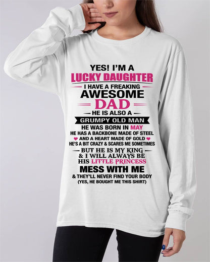 MAY - A LUCKY DAUGHTER – DADDY’S LITTLE PRINCESS - FROM DAD - TLEE05 (SKU2604-16-05)
