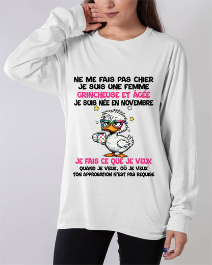 JE SUIS UNE FILLE DE NOVEMBRE - POUR FEMME - TLEE11 (SKU2604-117-11)