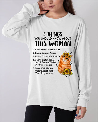 FEBRUARY - 5 THINGS YOU SHOULD KNOW ABOUT THIS WOMAN - FOR WOMEN - TLEE02 (SKU2602-186-02)