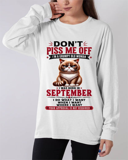 SEPTEMBER – ZERO PATIENCE FUNNY CAT - FOR WOMEN - TLEE09 (SKU2608-291-09)