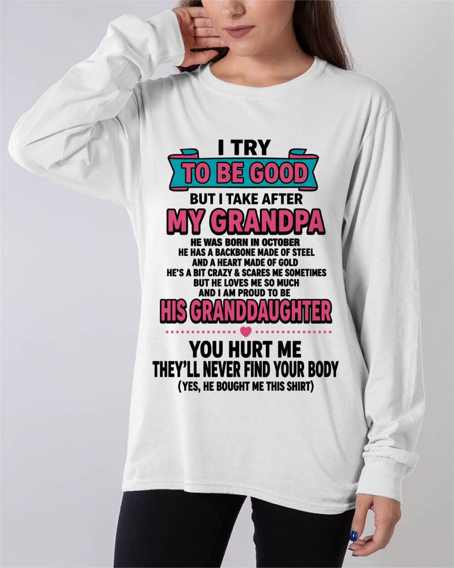 OCTOBER - I TRY TO BE GOOD BUT I TAKE AFTER MY GRANDPA - FROM GRANDPA - TLEE10 (SKU2606-212-10)