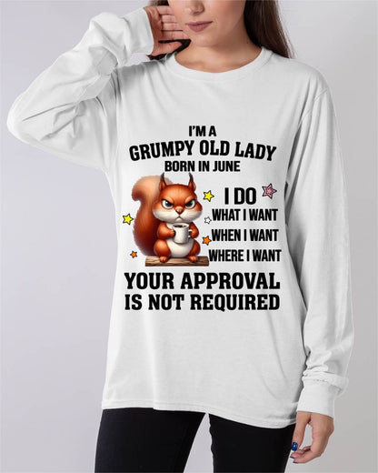JUNE BORN WOMEN DON’T NEED APPROVAL TEE - FOR WOMEN - TLEE06 (SKU2605-211-06)