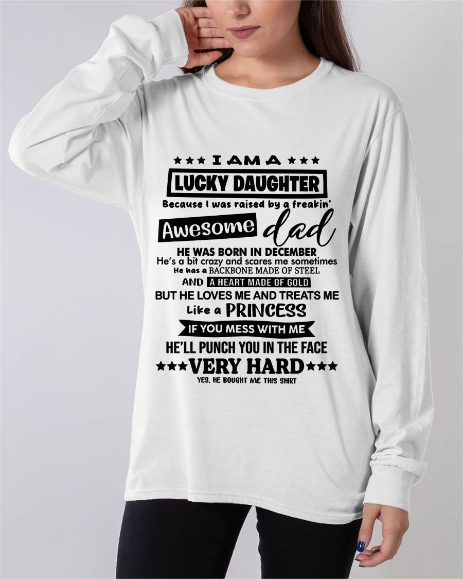 DECEMBER - I AM A LUCKY DAUGHTER BECAUSE I WAS RAISED BY A FREAKIN' AWESOME DAD - FROM DAD - TLEE12 (SKU2603-177-12)
