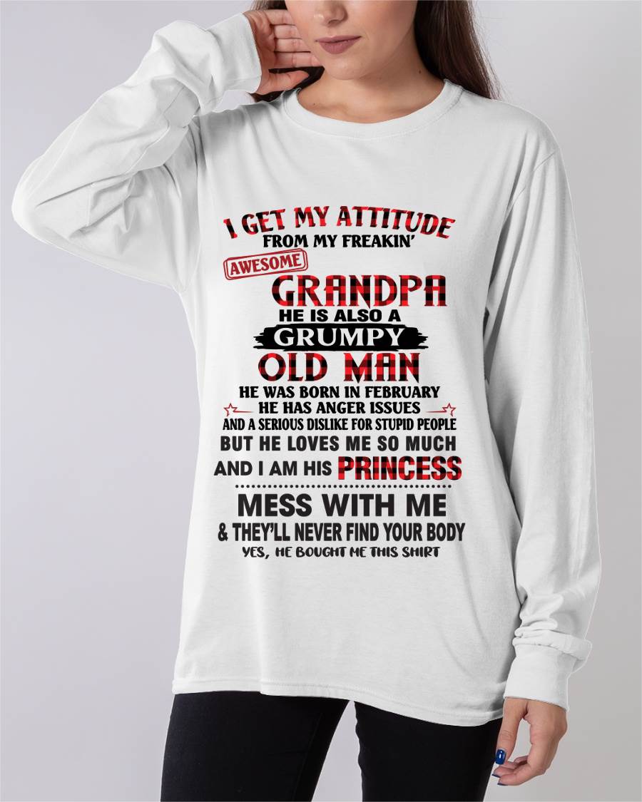 FEBRUARY - I GET MY ATTITUDE FROM MY FREAKIN’ AWESOME GRANDPA HE IS ALSO A GRUMPY OLD MAN - FROM GRANDPA - TLEE02 (SKU2603-36-02)