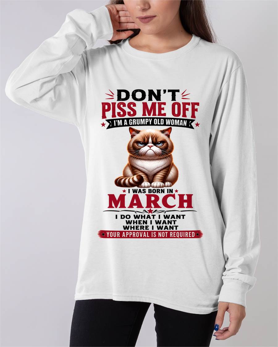 MARCH – ZERO PATIENCE FUNNY CAT - FOR WOMEN - TLEE03 (SKU2608-291-03)