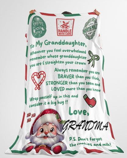 BLANKET FOR GRANDDAUGHTER – COMFORT & WARMTH GIFT Sherpa Fleece Blanket NTTD00 (SKUB-CHRISTMAS3)
