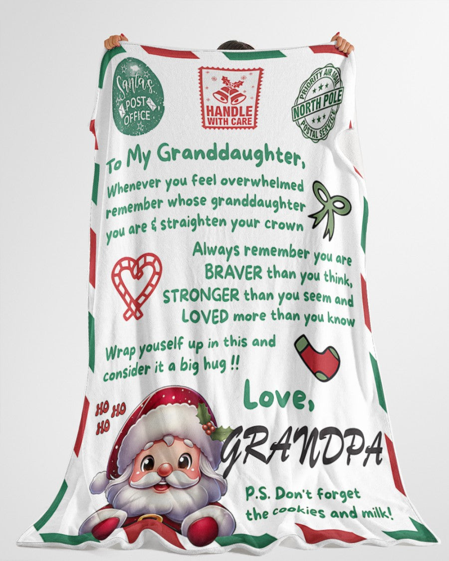 BLANKET FOR GRANDDAUGHTER – COMFORT & WARMTH GIFT  Sherpa Fleece Blanket NTTD00 (SKUB10-181)
