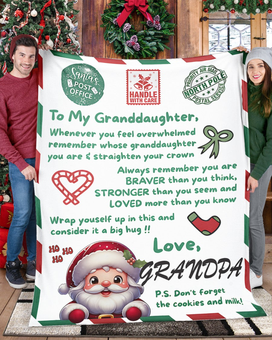 BLANKET FOR GRANDDAUGHTER – COMFORT & WARMTH GIFT  Sherpa Fleece Blanket NTTD00 (SKUB10-181)