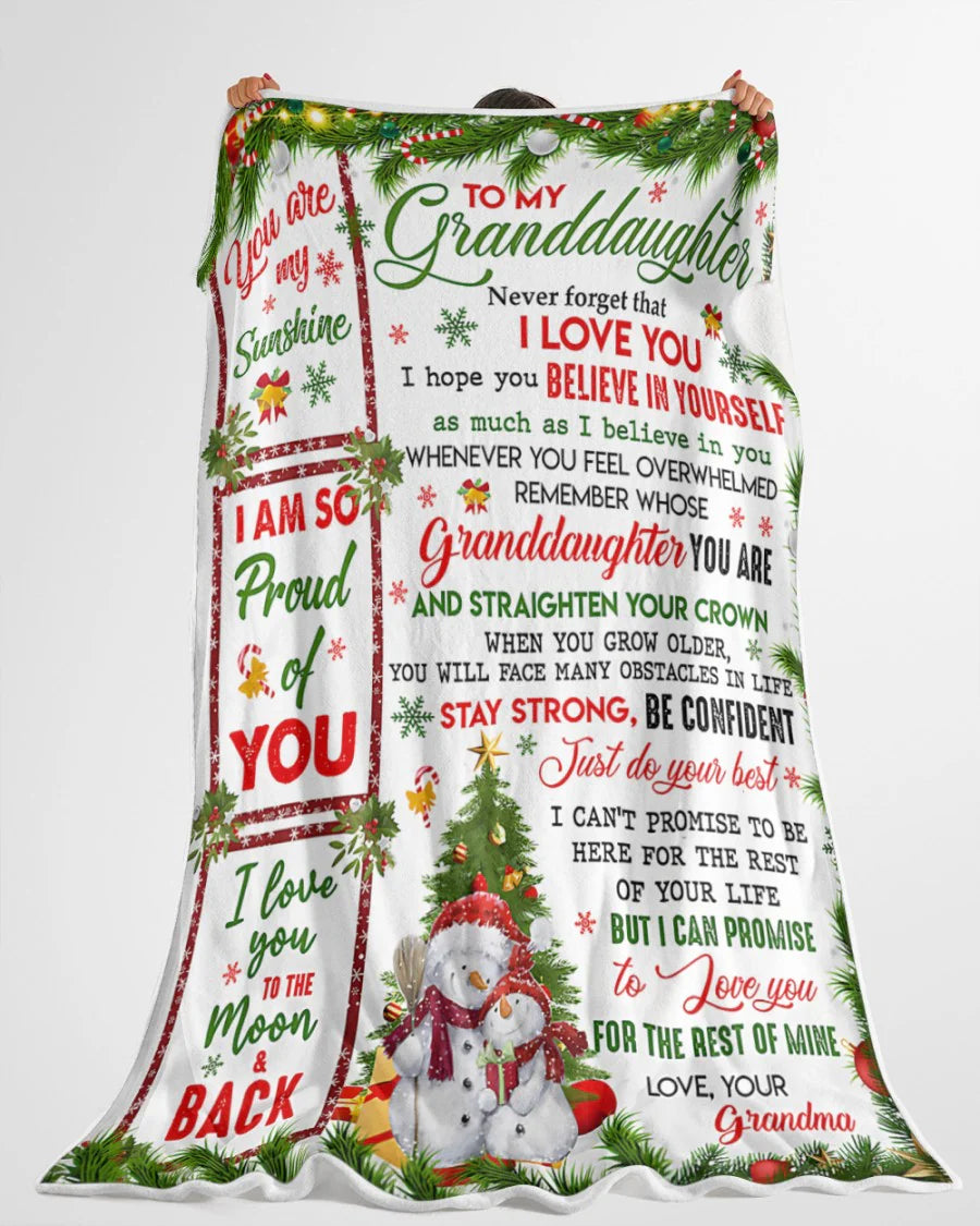 Special Gift For Your Granddaughter Blanket - From Grandma