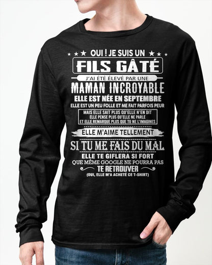 SEPTEMBRE - FILS GÂTÉ – CADEAU DE MAMAN - fr09 / TLEE09 (SKU26T-0172-09)
