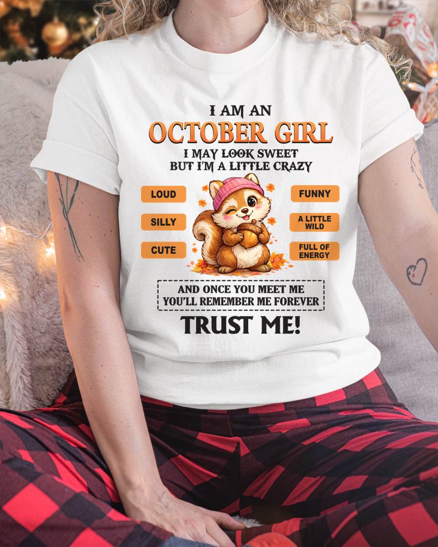 OCTOBER GIRL - SWEET BUT A LITTLE CRAZY AND FULL OF ENERGY - FOR WOMEN - TLEE10 (SKU2603-126-10)