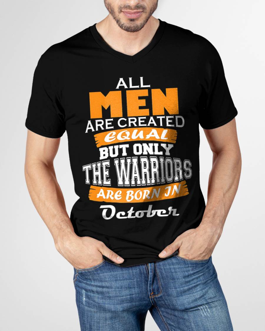 OCTOBER WARRIORS ARE NOT CREATED, THEY ARE BORN - FOR MAN - TLEE10 (SKU2605-59-10)