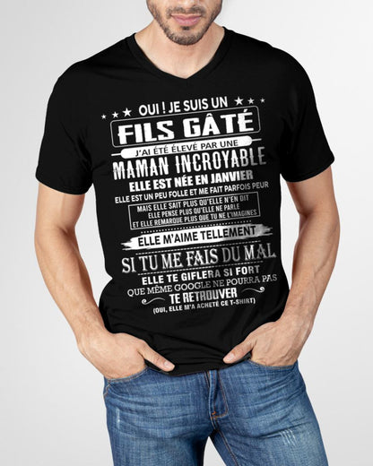 JANVIER - FILS GÂTÉ – CADEAU DE MAMAN - TLEE01 (SKU26T-0172-01)