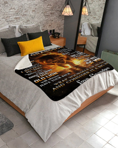 Special Gift For Your Grandson Blanket - From Grandpa