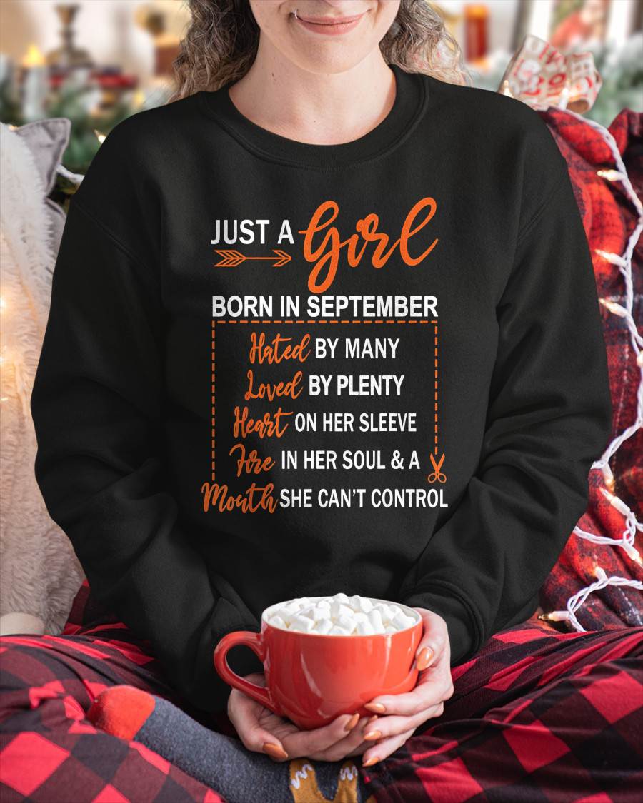 A GIRL BORN IN SEPTEMBER – WITH A WARM HEART, A FIERY SOUL, AND A MOUTH THAT’S HARD TO CONTROL - FOR WOMEN - TLEE09 (SKU10-55-09)
