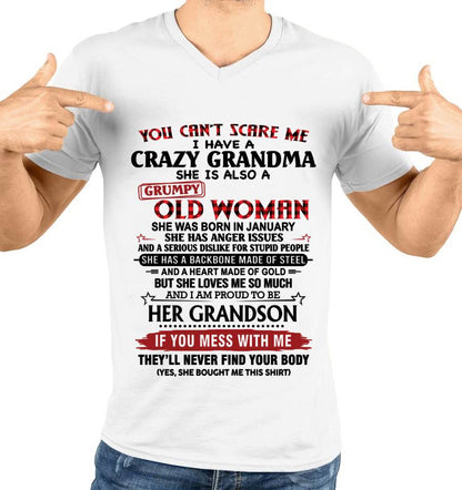 JANUARY - YOU CAN'T SCARE ME I HAVE A CRAZY GRANDMA SHE IS ALSO A GRUMPY OLD WOMAN - FROM GRANDMA - TLEE01 (SKU2603-54-01)
