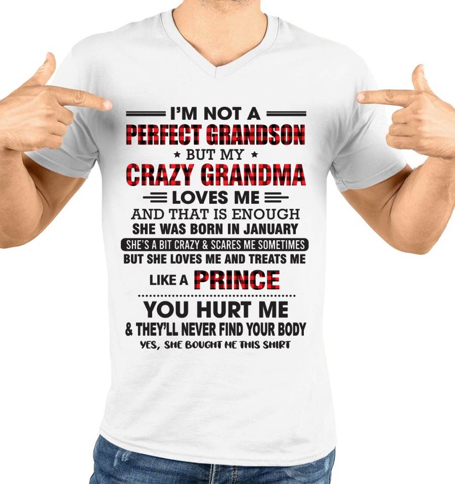 JANUARY - PROUD GRANDSON OF A CRAZY GRANDMA - FROM GRANDMA - TLEE01 (SKU2603-71-01)
