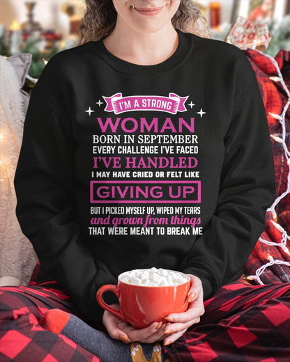 SEPTEMBER – I’M A STRONG WOMAN – I FALL, I CRY, BUT I NEVER GIVE UP - FOR WOMEN - TLEE09 (SKU10-66-09)