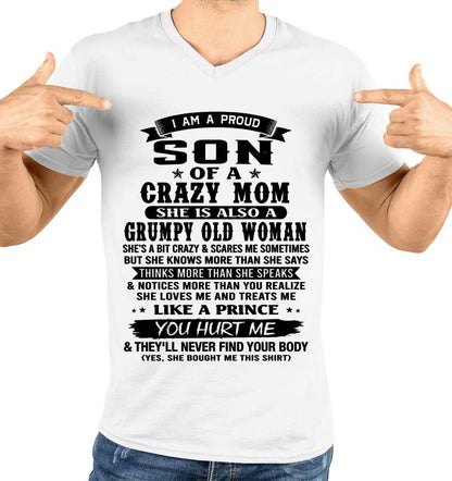 PROUD SON OF A FREAKIN' AWESOME MOM - FROM MOM - TLEE00 (SKU2607-60-00)